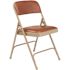 National Public Seating Brown Vinyl Seat Stackable Folding Chair (Set of 4)