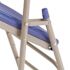 National Public Seating Blue Plastic Seat with Fan Back Stackable Outdoor Safe Folding Chair (Set of 4)