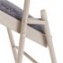 National Public Seating Blue/Grey Fabric Padded Seat Stackable Folding Chair (Set of 4)