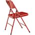National Public Seating 200 Series Red Premium All-Steel Double Hinge Folding Chair (4-Pack)