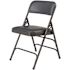 1300 Series Dark Midnight Blue Premium Vinyl Upholstered Triple Brace Double Hinge Folding Chair (4-Pack)
