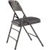 1300 Series Dark Midnight Blue Premium Vinyl Upholstered Triple Brace Double Hinge Folding Chair (4-Pack)