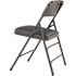 1300 Series Dark Midnight Blue Premium Vinyl Upholstered Triple Brace Double Hinge Folding Chair (4-Pack)