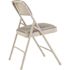 National Public Seating Grey Fabric Padded Seat Stackable Folding Chair (Set of 4)