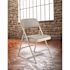 National Public Seating Grey Fabric Padded Seat Stackable Folding Chair (Set of 4)