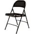 National Public Seating 50 Series Black All-Steel Folding Chair (4-Pack)