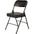 National Public Seating 3200 Series Premium 2 in. Vinyl Upholstered Double Hinge Folding Chair, Black (Pack of 2)