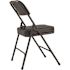 National Public Seating 3200 Series Premium 2 in. Vinyl Upholstered Double Hinge Folding Chair, Black (Pack of 2)