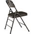 National Public Seating Black Fabric Padded Seat Stackable Folding Chair (Set of 4)