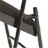 National Public Seating Black Fabric Padded Seat Stackable Folding Chair (Set of 4)