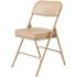 National Public Seating 3200 Series Premium 2 in. Vinyl Upholstered Double Hinge Folding Chair, Beige (Pack of 2)
