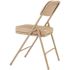 National Public Seating 3200 Series Premium 2 in. Vinyl Upholstered Double Hinge Folding Chair, Beige (Pack of 2)