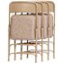 National Public Seating Beige Fabric Seat Stackable Folding Chair (Set of 4)