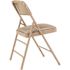 National Public Seating Beige Fabric Seat Stackable Folding Chair (Set of 4)