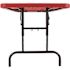 National Public Seating 72 in. Red Plastic Adjustable Height Folding High Top Table