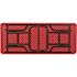 National Public Seating 72 in. Red Plastic Adjustable Height Folding High Top Table