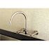 Kingston Brass Concord 2-Handle Wall-Mount Standard Kitchen Faucet in Brushed Nickel