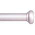 Kenney Weaver 37 in. - 72 in. Adjustable Single Indoor/Outdoor Curtain Rod 1 in. Diameter in Brushed Nickel with Cap Finials