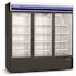 Norpole 3 Swing Glass Door Merchandiser Refrigerator 78" In Black