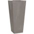 Vasesource 16 in. x 20 in. Matte Gray Fiberstone Rectangular Planter