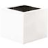 Vasesource Cube 20 in. x 20 in. Matte Black Fiberstone Square Cube Planter