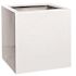 Vasesource Cube 12 in. x 12 in. Matte Gray Fiberstone Square Cube Planter