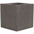 Vasesource 15 in. x 28 in. Matte Gray Fiberstone Rectangular Planter