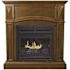 Pleasant Hearth 20,000 BTU 36 in. Compact Convertible Ventless Natural Gas Fireplace in Heritage