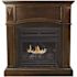 Pleasant Hearth 20,000 BTU 36 in. Compact Convertible Ventless Propane Gas Fireplace in Cherry
