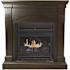 Pleasant Hearth 20,000 BTU 36 in. Compact Convertible Ventless Propane Gas Fireplace in Tobacco