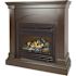 Pleasant Hearth 20,000 BTU 36 in. Compact Convertible Ventless Natural Gas Fireplace in Tobacco