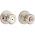 Kwikset Tylo Satin Nickel Bed/Bath Featuring Microban Antimicrobial Technology Door Knob with Lock