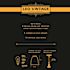 Feit Electric 4-Light Brass Pendant Fixture with Amber Shade and ST19 Dimmable LED Edison Amber Glass Filament Light Bulb