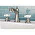 Kingston Brass Victorian 8 in. Widespread 2-Handle Bathroom Faucet in Brushed Nickel