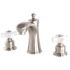Kingston Brass Victorian 8 in. Widespread 2-Handle Bathroom Faucet in Brushed Nickel
