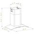 Winflo 30 in. Convertible Wall Mount Range Hood in Black with Mesh Filters and Push Button Control