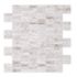 Freezy Natural White 11.42 in. x 11.57 in. x 5 mm Stone Self-Adhesive Wall Mosaic Tile (11.04 sq. ft. /case)