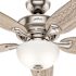 Hunter Channing 54 In. Lrd Indoor Easy Install Brushed Nickel Ceiling Fan
