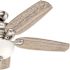 Hunter Channing 54 In. Lrd Indoor Easy Install Brushed Nickel Ceiling Fan