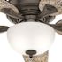 Hunter Channing 54 in. Hunter Express Indoor Noble Bronze Ceiling Fan with Remote and Light Kit Included