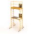 12 ft. Jobsite Series Mobile Baker 2-Story Rolling Scaffolding Tower with Platform Outriggers Guard Rail, 6 X 5 X 15 ft.