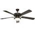 PRIVATE BRAND UNBRANDED Trice 52 in. LED Black Ceiling Fan with Light Kit