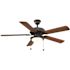 PRIVATE BRAND UNBRANDED Trice 52 in. LED Black Ceiling Fan with Light Kit