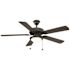 PRIVATE BRAND UNBRANDED Trice 52 in. LED Black Ceiling Fan with Light Kit