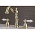 Kingston Brass Victorian 8 in. Widespread 2-Handle Bathroom Faucet in Polished Brass