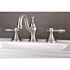Kingston Brass Tudor 8 in. Widespread 2-Handle High-Arc Bathroom Faucet in Brushed Nickel