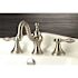Kingston Brass Tudor 8 in. Widespread 2-Handle High-Arc Bathroom Faucet in Brushed Nickel