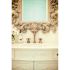 Kingston Brass Victorian Cross 8 in. Widespread 2-Handle Bathroom Faucet in Antique Brass
