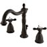 Kingston Brass Victorian Cross 8 in. Widespread 2-Handle Bathroom Faucet in Oil Rubbed Bronze
