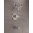 Peerless Xander 1-Handle Wall Mount Tub and Shower Faucet Trim Kit in Brushed Nickel (Valve not Included)